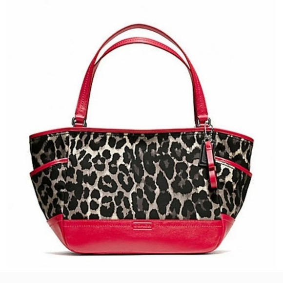 Coach Handbags - COACH Park Ocelot Leopard Print Carrie Tote/Shoulder bag Satchel
